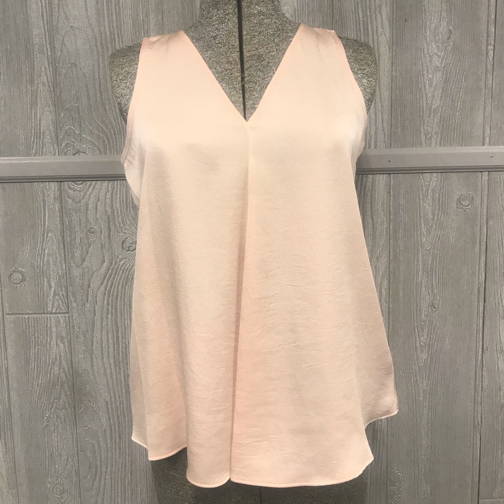 Oversize Blush Pink Sleeveless Blouse Calvin Klein XS NWT
